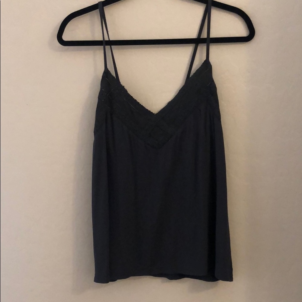 Grey/black tank top